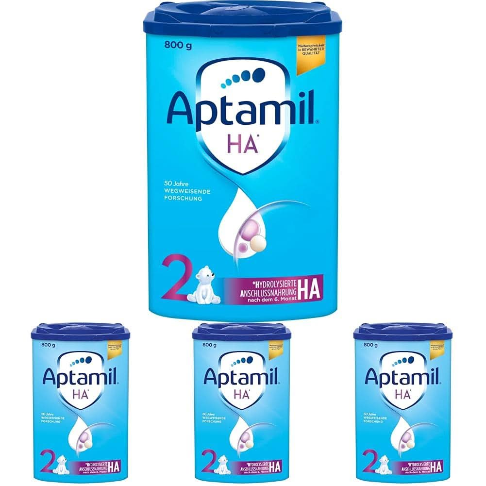 Aptamil HA PRE – Anfangsmilch Von Geburt An, Mit DHA, Nur Laktose, Ohne Palmöl, Babynahrung, Milchpulver, 800 G (1Er Pack)