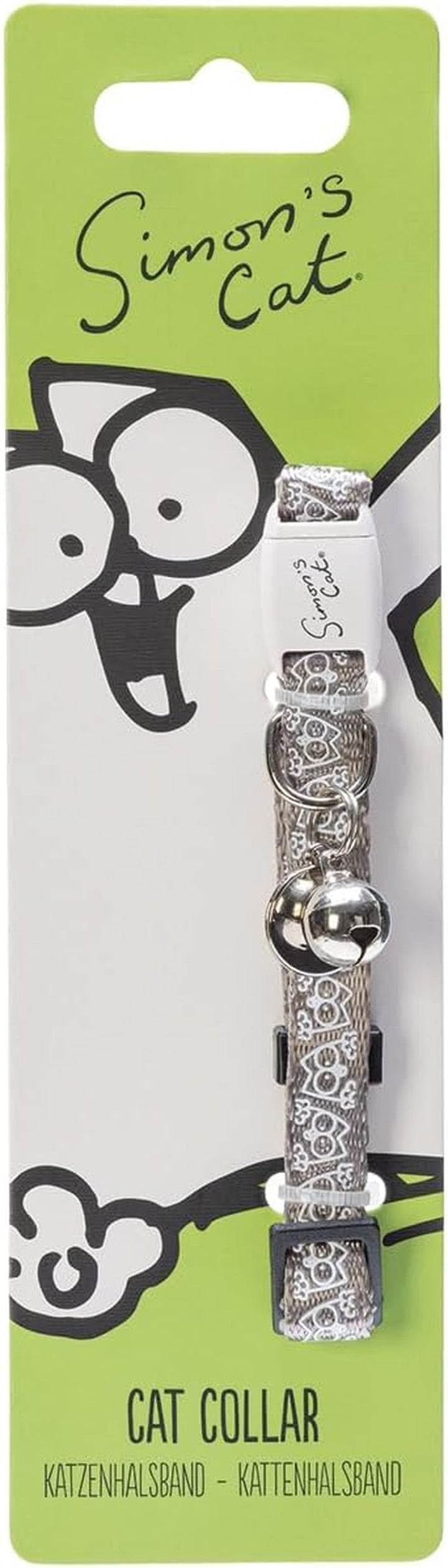 Zgarda pentru pisici Simon's Cat de Karlie, Zgărzi pentru pisici, Nylon, Gri, 20-30 x 1 cm