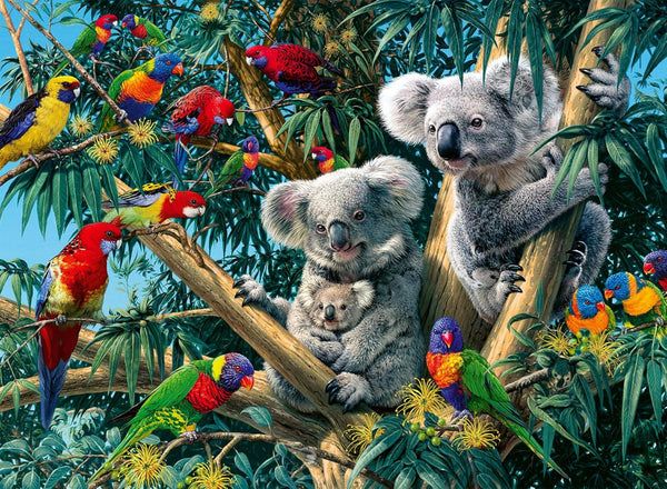 Ravensburger Puzzle 12000206 - Koalas într-un copac - Puzzle de 500 de piese pentru adulți și copii de la 10 ani, puzzle cu motiv animalier