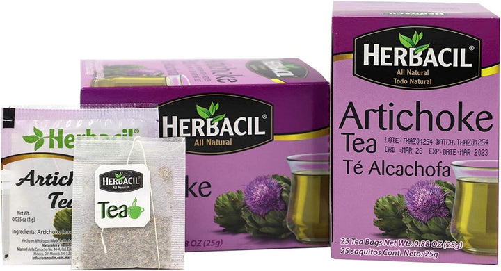 Artichoke Tea, Herbal Tea, Caffeine-Free, 2-Pack of 25 Tea Bags per Box (50 Bags) Tea USA Naty Shop