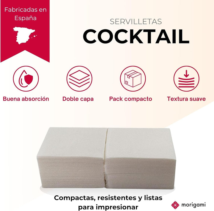 , Șervețel de cocktail din hârtie, 1/4-fold, dantelă, 150 șervețele, alb