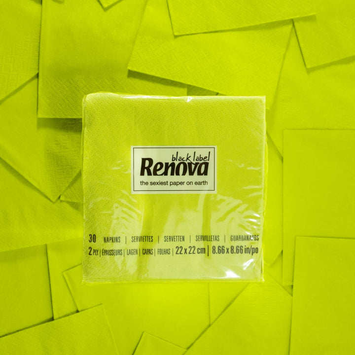 Șervețele de hârtie Renova verde cocktail - 30 de șervețele