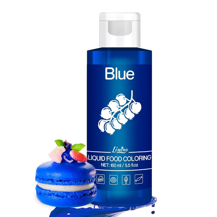 Lebensmittelfarbe - 160Ml Flüssige Lebensmittel Farben Für Kuchen, Backen, Kekse, Macaron - Zuckerfrei Konzentrierte Farbe Food Coloring Für Tortendeko, Getränken, Osterei, DIY Slime (Rot)