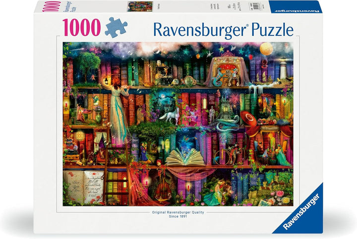 Ravensburger Puzzle 12000665 - Magical Fairytale Lesson - puzzle jigsaw de 1000 de piese pentru adulți și copii de peste 14 ani, puzzle fantezie detaliat