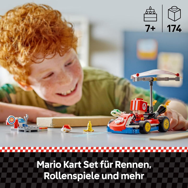 LEGO Super Mario: Mario Kart - Standard Kart, colecție Nintendo, cadou pentru copii, permite băieților, fetelor și jucătorilor de la 7 ani să joace independent, jucărie de aventură cu figura Toad 72032