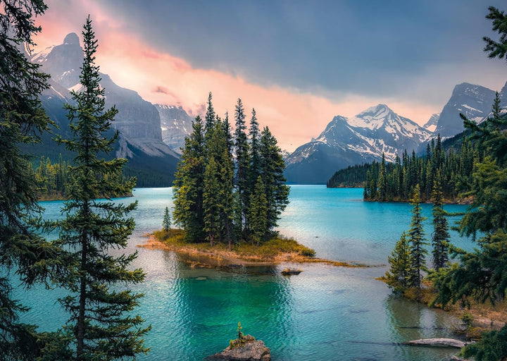Ravensburger Puzzle 12000754 - Canada, Maligne Lake - puzzle jigsaw de 1000 de piese pentru adulți și copii de peste 14 ani