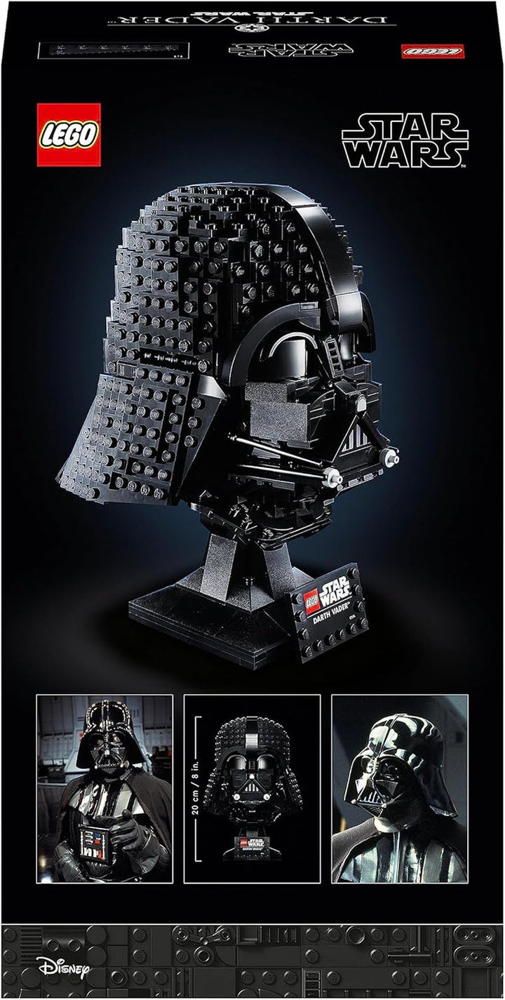 LEGO Star Wars Darth Vader Helmet, set de construcție pentru adulți, idee de cadou pentru bărbați, femei, el sau ea, model de colecție de construit și expus 75304