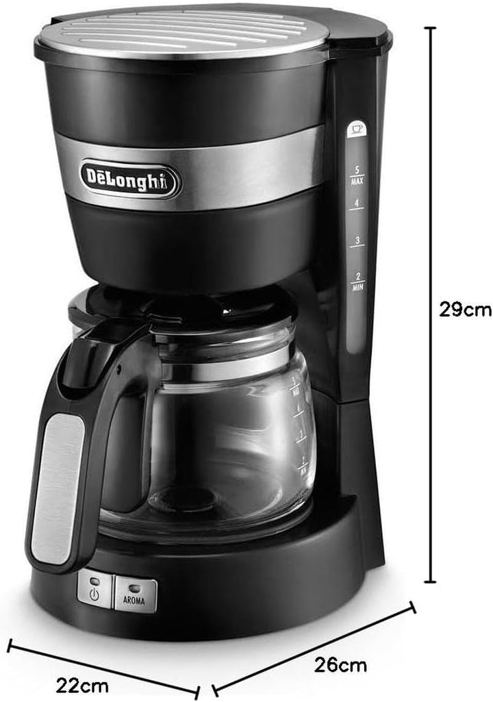 De'Longhi ICM 14011.BK Cafetieră cu filtru (650 W) Negru