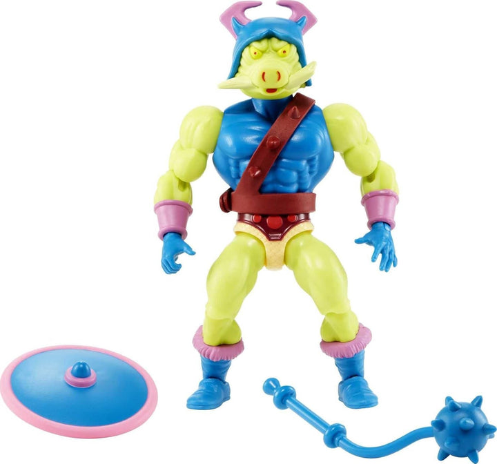 MASTERS of the UNIVERSE Action Figures - Colecție cu He-Man și Skeletor, 14 cm, 16 articulații, ambalaj retro, broșură mini-comic, pentru colecționari și copii de la 6 ani, HKM77