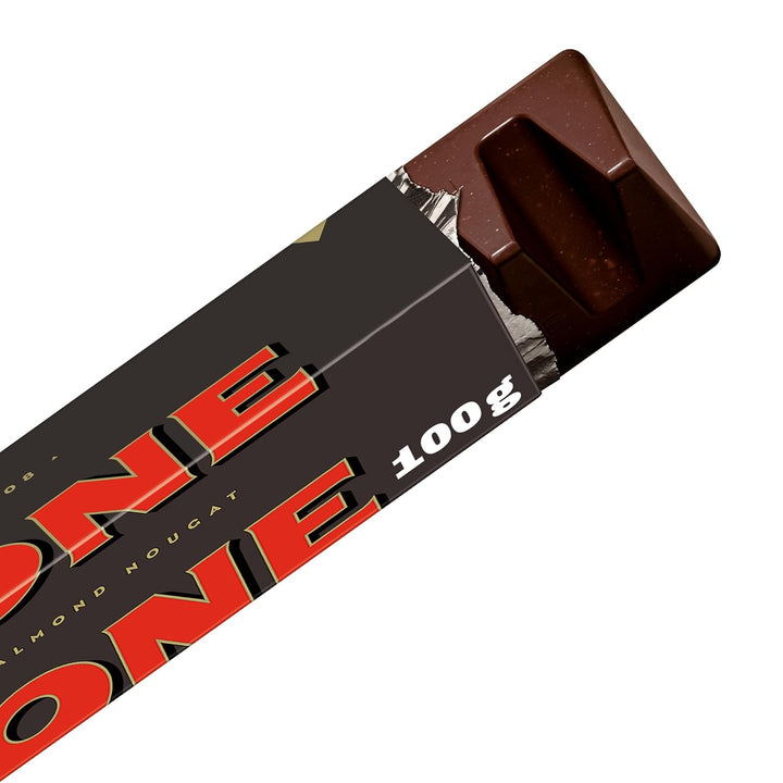 Toblerone Dunkel 20 X 100G, Dunkle Schweizer Schokolade Mit Honig- Und Mandelnougat