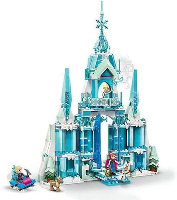 LEGO Ç€ Disney Frozen Palatul de iarnă al Elsei, set de construit și jucat pentru copii cu palat model și minifigurine ELSA și Anna, cadou pentru fete, băieți și fani ai filmului de la 6 ani 43244