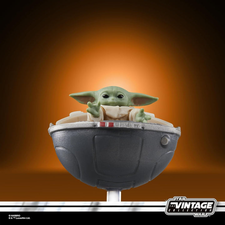 Star Wars Colecția Vintage Grogu, Figura de acțiune Mandalorian (Scară 9.5 Cm)