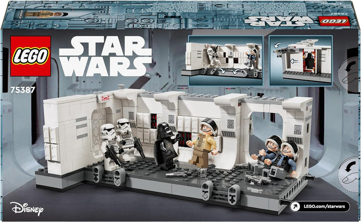 LEGO Star Wars Îmbarcarea pe Tantive IV, Jucărie de construcție pentru filmul O nouă speranță, Playset de fantezie pentru copii de colecționat, Idee de cadou pentru băieți și fete de peste 8 ani și pentru colecționari 75387