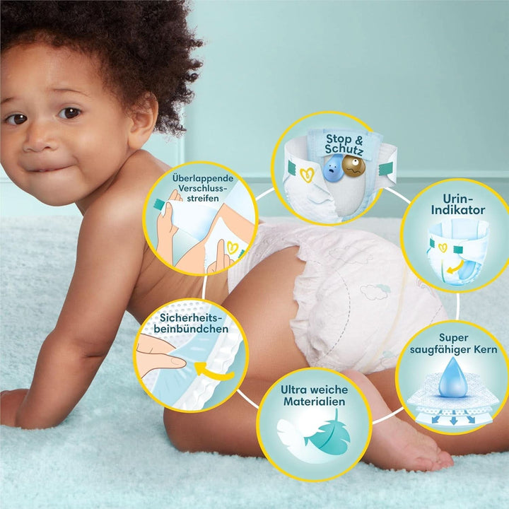 Pampers Baby Nappies mărimea 4, Premium Protection, Nappies, 174 buc. , 9Kg - 14Kg