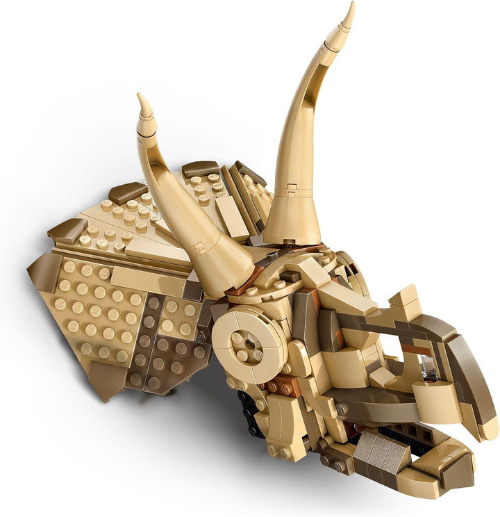 LEGO Jurassic World Dinosaur Fossils: Triceratops Skull Model, jucărie dinozaur pentru băieți și fete de la 9 ani, cadou pentru copii și fani Jurassic World 76969