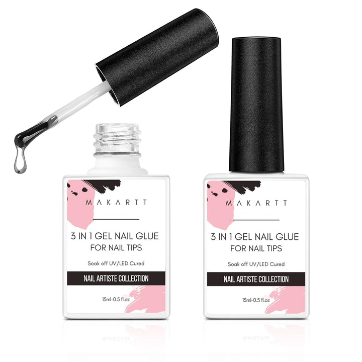 Makartt 3D Gel Nail Art - Gel Lipici Stras 15G pentru Brelocuri Unghii, Gel Sculptură Unghii Multifuncțional pentru Design Unghii DIY, Sculptură Unghii Modelare Unghii Acasă (Transparent)