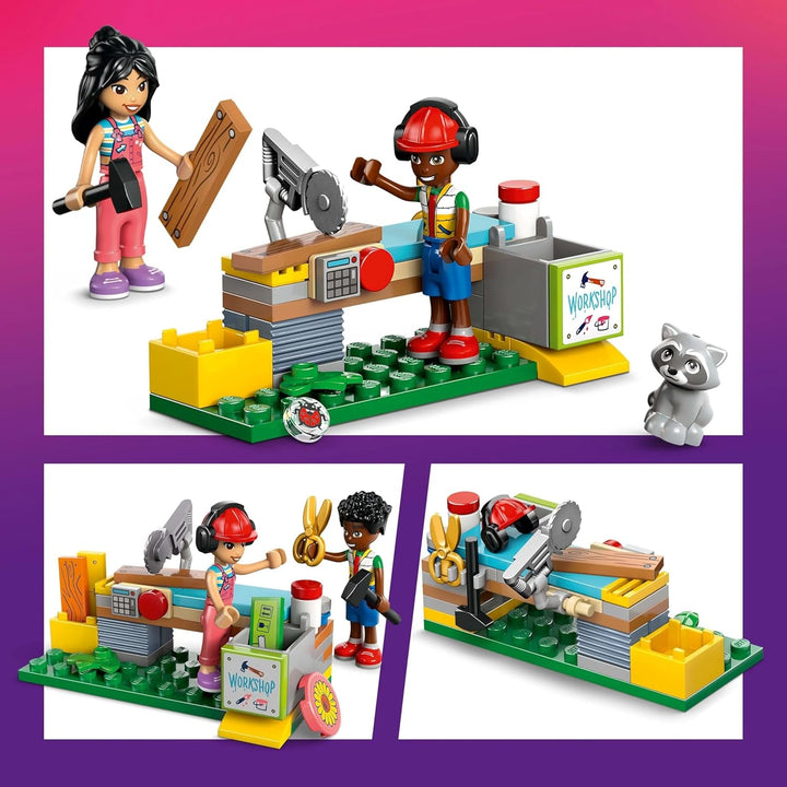Casa din copac LEGO Friends, set de construit și jucat pentru jocuri de rol, casă de jucărie pentru fete de la 8 ani, set cu 4 minifigurine de personaje și 2 figurine de animale, idee de cadou pentru copii 42652