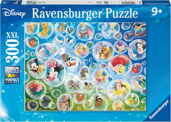 Ravensburger Puzzle 80536 - Disney Soap Bubbles, 300 piese puzzle jigsaw pentru fanii Disney cu vârsta de peste 9 ani