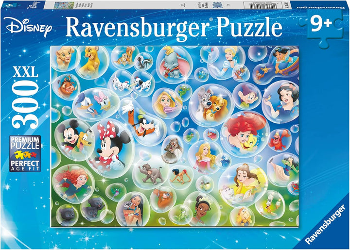 Ravensburger Puzzle 80536 - Disney Soap Bubbles, 300 piese puzzle jigsaw pentru fanii Disney cu vârsta de peste 9 ani