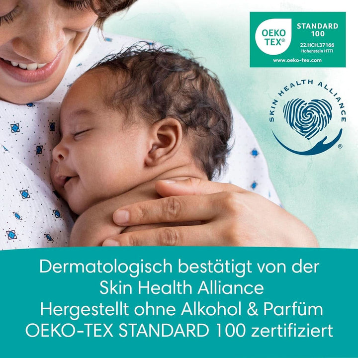 Pampers Harmonie Aqua Feuchttücher 15 Packungen Mit Jeweils 48 Feuchttüchern - 720 Feuchttücher, Die Helfen, Den Natürlichen Ph-Wert Der Haut Wiederherzustellen, Leichte Lotion Mit 99% Wasser