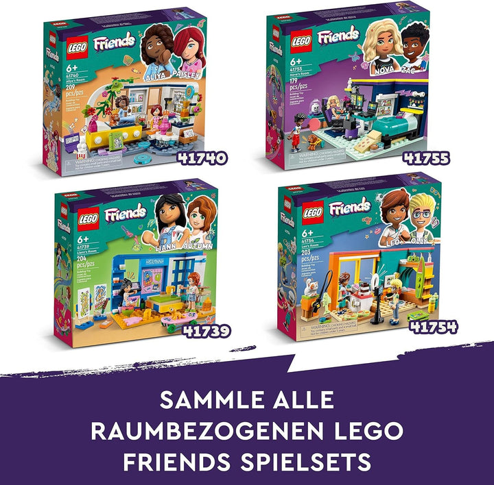 LEGO 41739 Friends Camera lui Liann, mini jucărie cu tematică artistică, cadou mic de colecție cu mini păpuși Liann, Autumn și Pet din seria 2023