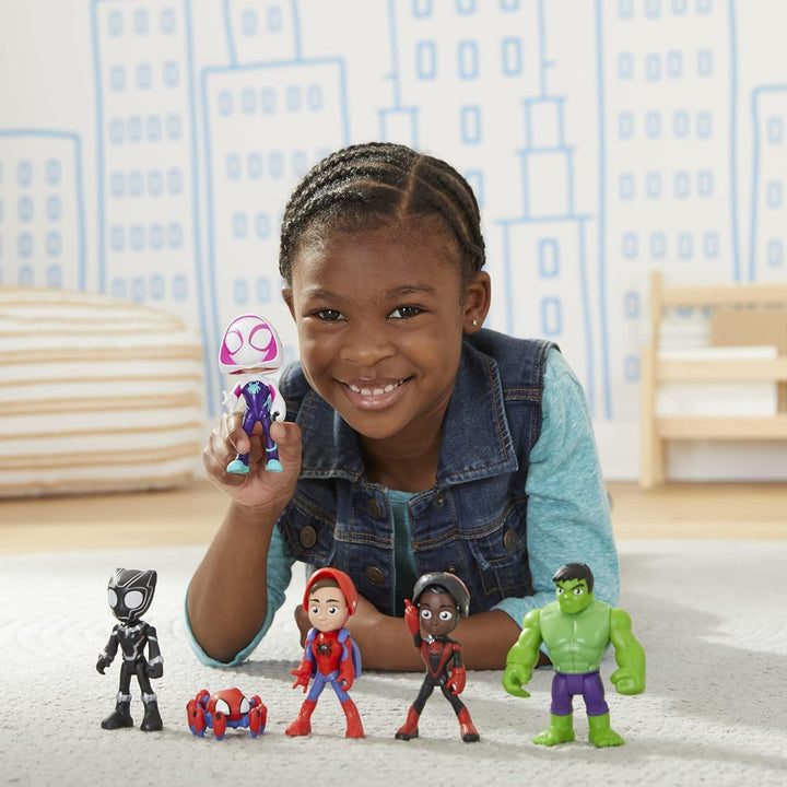 Hasbro Spidey and His Amazing Friends Masked Heroes Multipack, figuri de acțiune înalte de 10 cm, pentru copii cu vârsta peste 3 ani F1486