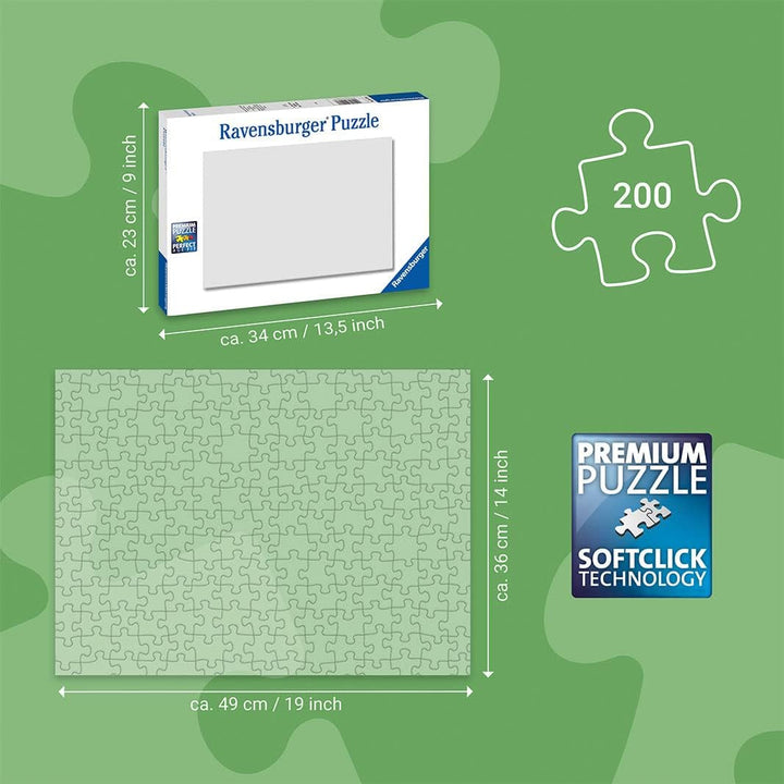 Puzzle pentru copii Ravensburger - 12004144 - Minecraft - Puzzle Minecraft pentru copii de la 8 ani, cu 200 de piese în format Xxl, Cadouri Minecraft