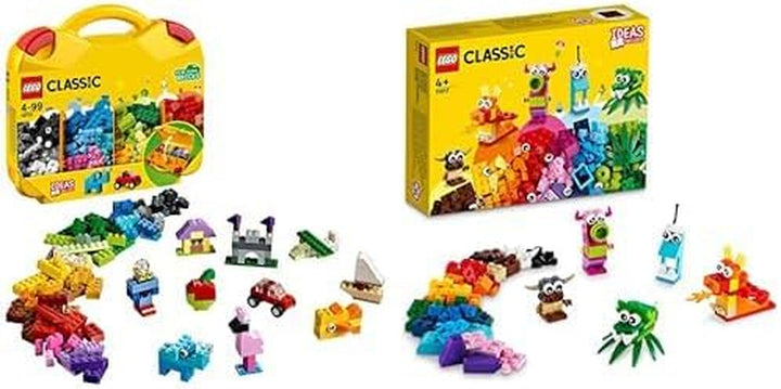 LEGO 10713 Classic Brick Starter Set - Sortarea culorilor cu cutie de depozitare, cadou creativ, jucărie pentru copii pentru fete și băieți de la 4 ani
