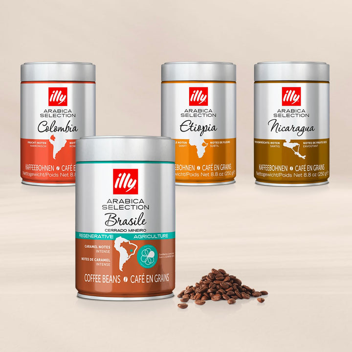 Illy Arabica Selection Brasile Cerrado Mineiro Kaffeebohnen: Zu 100% Aus Zertifiziert Regenerativem Anbau – 250G Dose