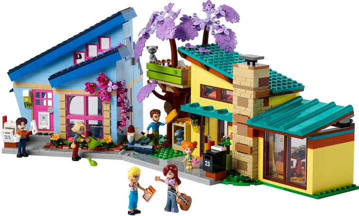 Casă de familie LEGO Friends Olly și Paisley, casă de păpuși cu figurine și accesorii, set cu casă cu două etaje și casă în copac, cadou creativ pentru fete și băieți cu vârsta de peste 7 ani 42620