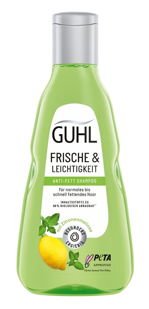 Guhl Frische & Leichtigkeit Anti-Fett Shampoo - Inhalt: 250 Ml - Haartyp: Fettig, Normal