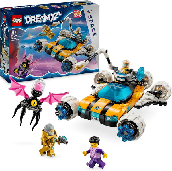 LEGO Dreamzzz 2-In-1 Mr Oz's Space Buggy, set cu mașină de jucărie sau navetă spațială, include minifigurinele Mr Oz, Albert și Jayden, cadou spațial pentru copii de peste 8 ani 71475
