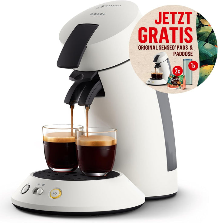 Philips Senseo Original Plus, aparat de cafea cu doze (selecție a intensității cafelei, tehnologie coffee boost, fabricat din plastic reciclat), Mint, (CSA210/20)