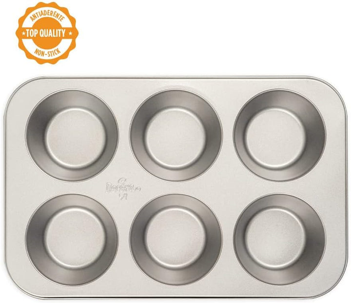 0070040 Backform 6 Jumbo Muffin Ø 9 Cm - 34 X 22 X 4,5 Cm