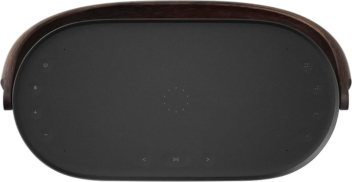 Bang & Olufsen Beosound A5 - Difuzor portabil Bluetooth 360 ° portabil și pentru acasă, cu cablu USB-C și placă de încărcare wireless Qi integrată - stejar închis