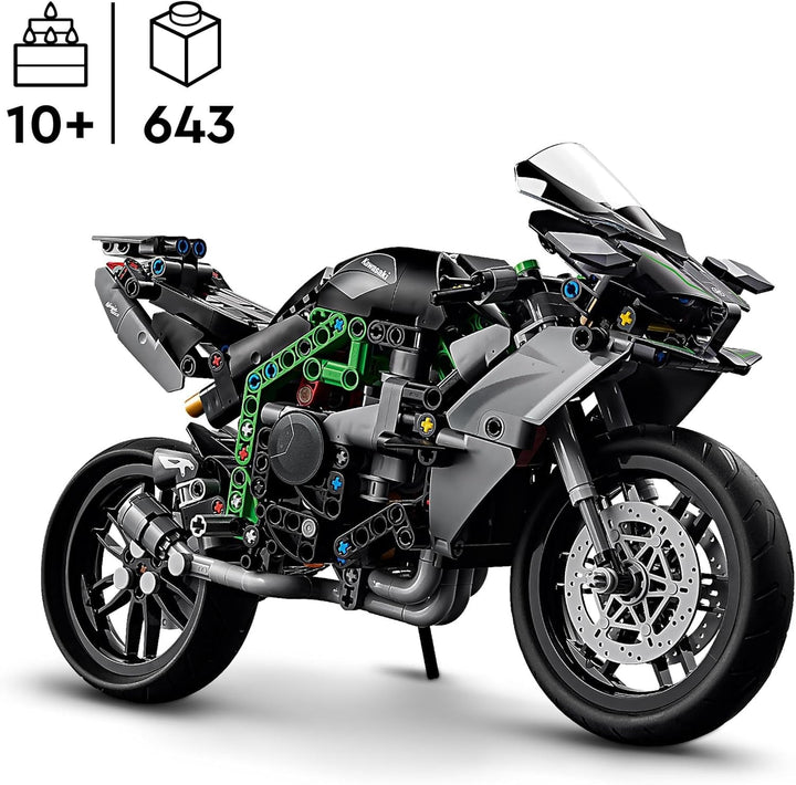 Motocicletă LEGO Technic Kawasaki Ninja H2R, cadou pentru copii și adulți pentru zile de naștere, decorare, jucărie, model pentru băieți și fete cu vârsta de 10+ 42170