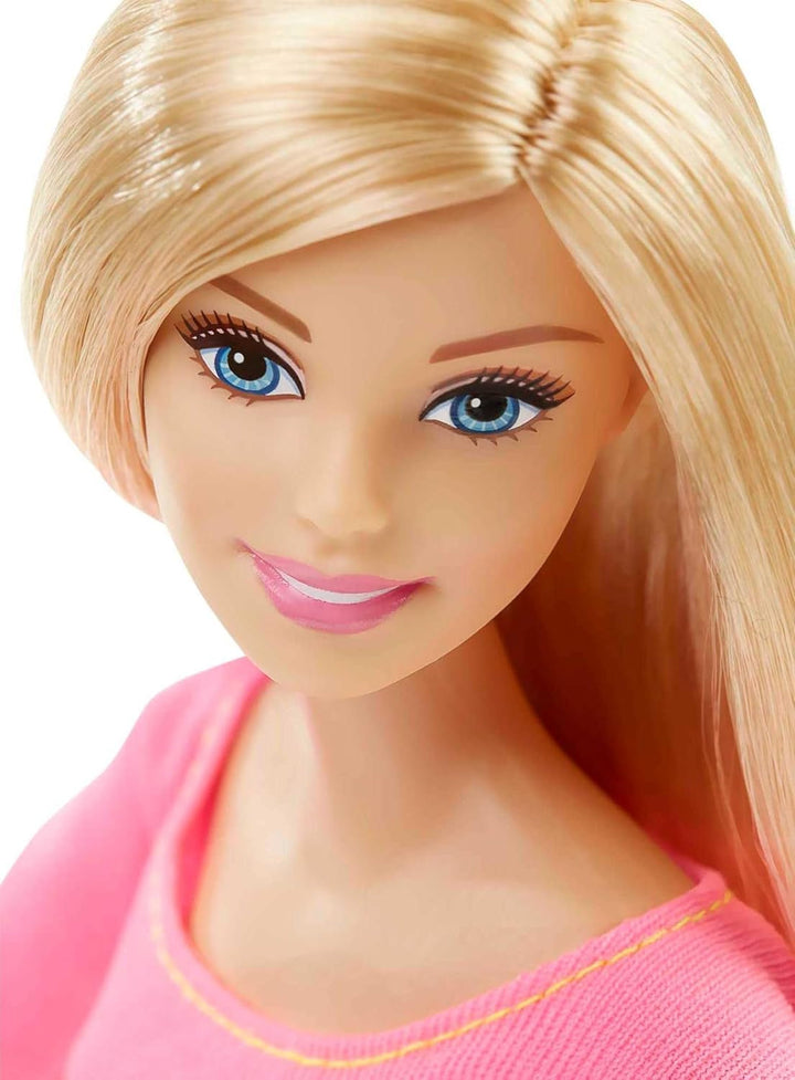 Barbie Made to Move - articulații mobile pentru poziții și mișcări realiste, ținută sportivă și păr lung blond, ideală pentru jocuri de rol și creativitate, vârsta 3+, DHL82