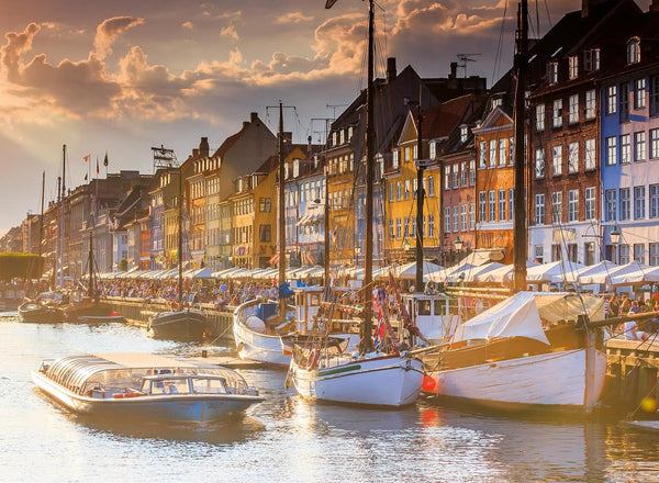 Ravensburger Puzzle 12000846, Locuri scandinave - Apus de soare în Copenhaga - puzzle jigsaw de 500 de piese pentru adulți și copii de peste 12 ani