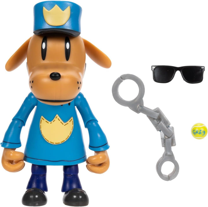 Dog Man Movie Action Figure Multipack Set de la Jakks Pacific, include figuri mobile de 6 cm - jucării inspirate din film, Lil Petey, Petey, Chief și Flippy!