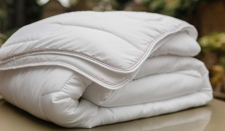 COLAS NORMAND Plapumă din bumbac Percale, 260 X 240 cm, de înaltă calitate, 100% bumbac Percale, moale și confortabil, durabil, finisaj fin, fabricat în Franța, alb
