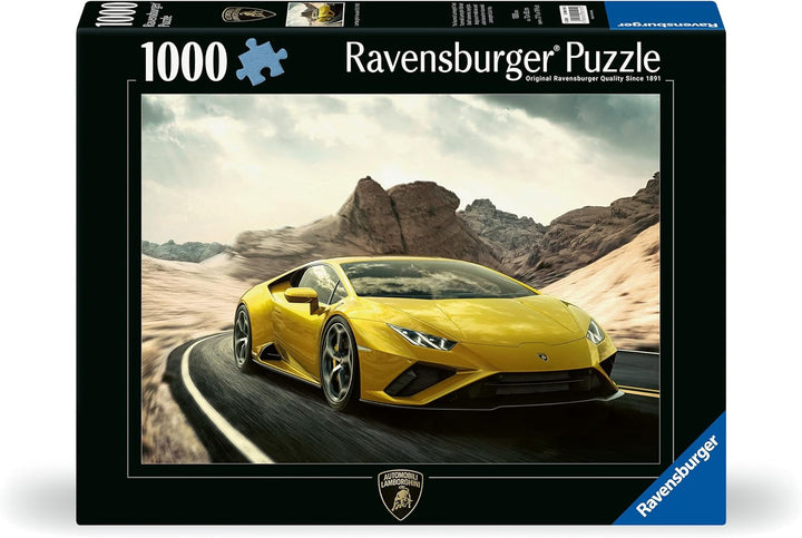 Ravensburger Puzzle 12000195 - Lamborghini Huracán EVO RWD - puzzle jigsaw de 1000 de piese pentru adulți și copii de peste 14 ani, cadou pentru fanii Lamborghini