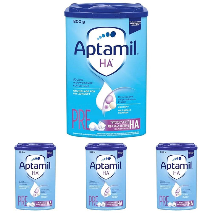 Aptamil HA PRE - Lapte inițial de la naștere, cu DHA, doar lactoză, fără ulei de palmier, lapte praf, 800 g 