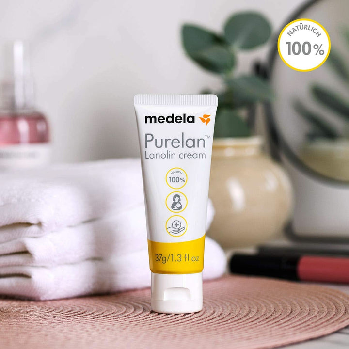 Medela Purelan 37 G Lanolincreme – Schnelle Hilfe Bei Beanspruchten Brustwarzen Und Trockener Haut – 100 % Natürlich, Hypoallergen, Dermatologisch Getestet Und Frei Von Duftstoffen