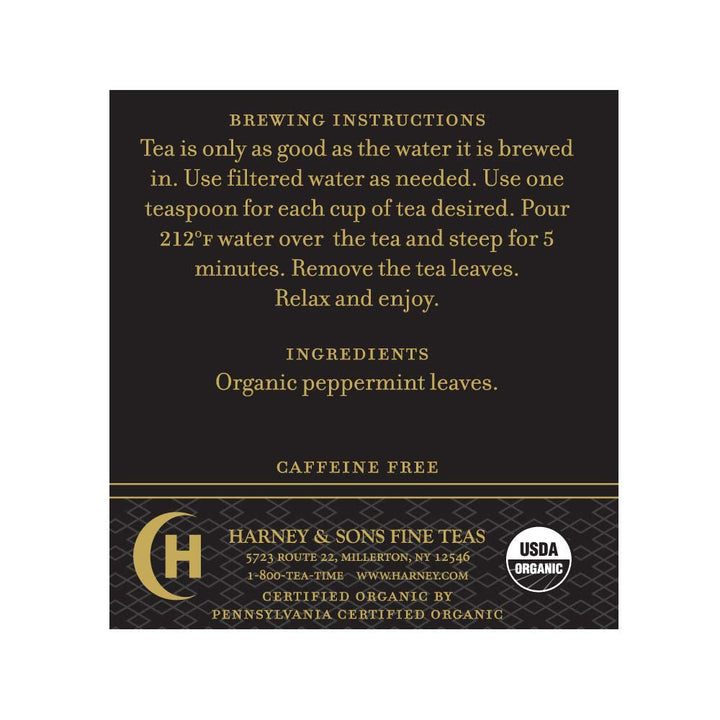 Organic Loose Tea, Peppermint, 1.5 Ounce Tea USA Naty Shop