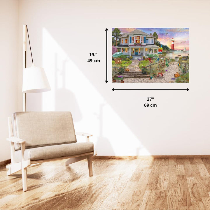 Schmidt Spiele Casa de pe plajă, puzzle jigsaw 1.000 piese