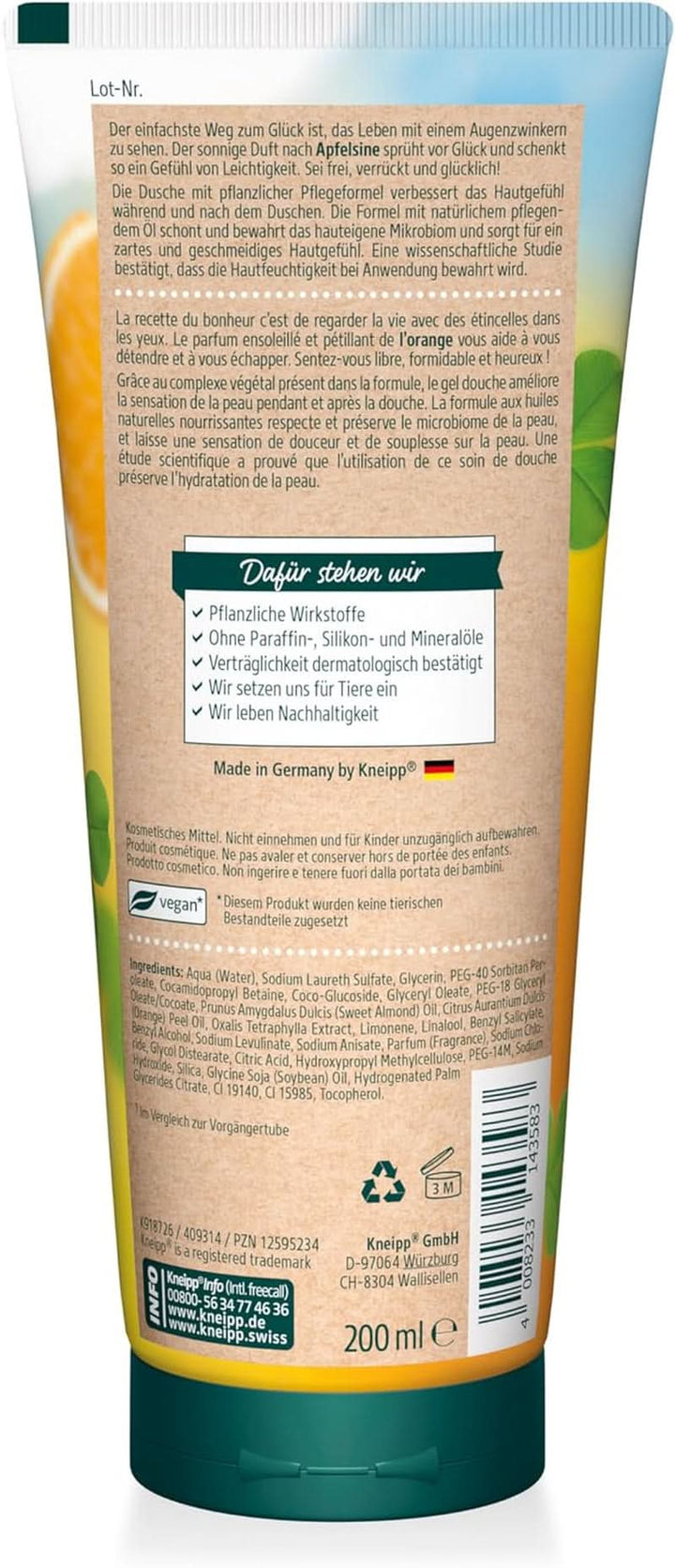 Kneipp Aroma, Gel de dus, Hidratant, 200 ml