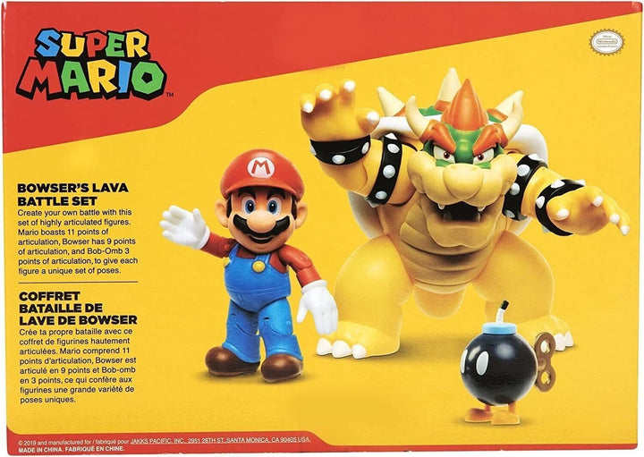 Nintendo Super Mario Bowser 18Cm Vs. Mario Set de figuri (Valul 1)