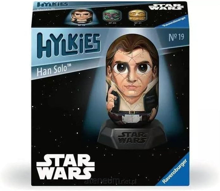 Ravensburger Hylkies: Figurine de colecție Star Wars de asamblat singur - Figura #03 - Prințesa Leia - Construiește, îndrăgostește-te, colecționează - Mini figurine pentru fanii Star Wars