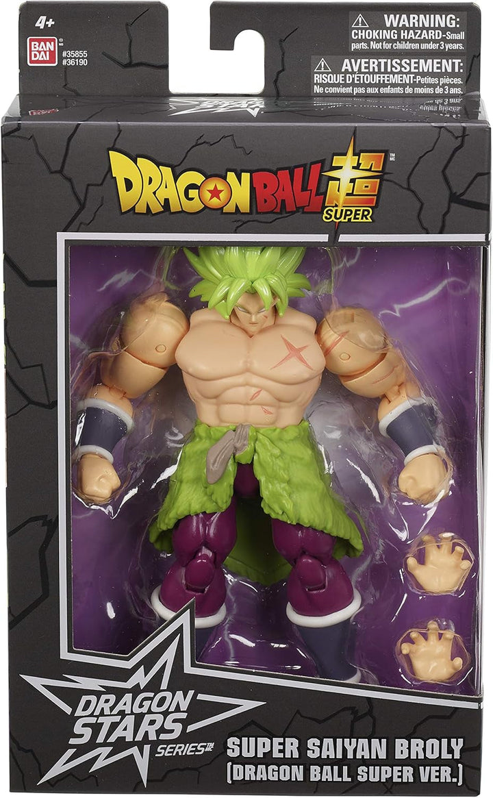 BANDAI - Dragon Ball Super - Figurine Dragon Stars 17 Cm - Super Saiyan Broly - Figura articulată Broly - Licența oficială Dragon Ball - Jucărie pentru copii 4+ ani - 36190J
