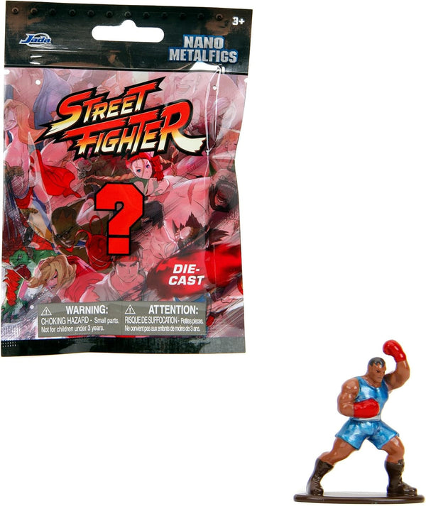 Jada Toys Street Fighter Figure (1X Mystery Figure in Blind Pack) - Detailed Nano Collectible Figure (4 Cm), 1 of 13 Metal Street Fighter Figures For Fans And Collectors Aged 3+, Wave 1